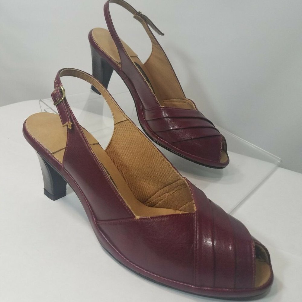 HUSH PUPPIES WOMEN'S SZ 8.5 ANKLE STRAP OPEN TOES